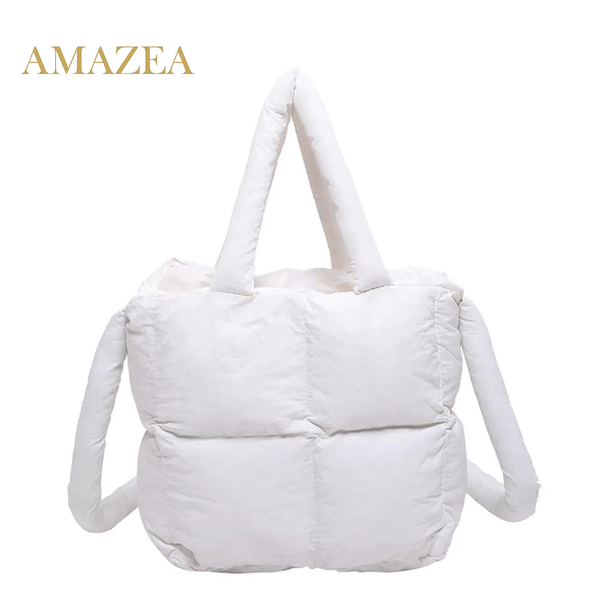 CloudCarry™ Luxe Puffer Tote – The Ultra - Lightweight Quilted Pillow Bag for Effortless Style - AMAZEA