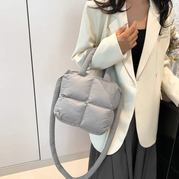 CloudCarry™ Luxe Puffer Tote – The Ultra - Lightweight Quilted Pillow Bag for Effortless Style - AMAZEA